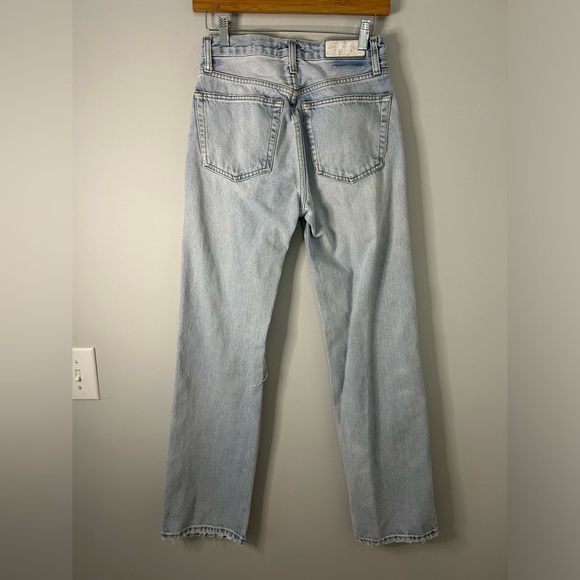 Re/Done Originals 90s High Rise Loose Jeans with Busted Knee - Picture 8 of 9